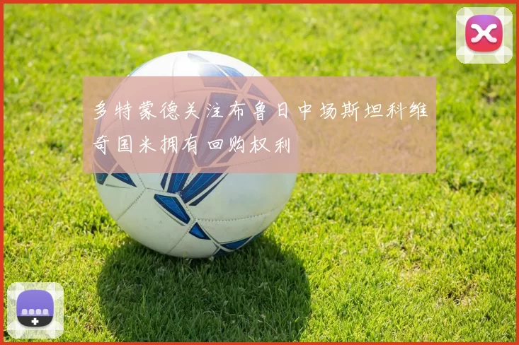 多特蒙德关注布鲁日中场斯坦科维奇国米拥有回购权利